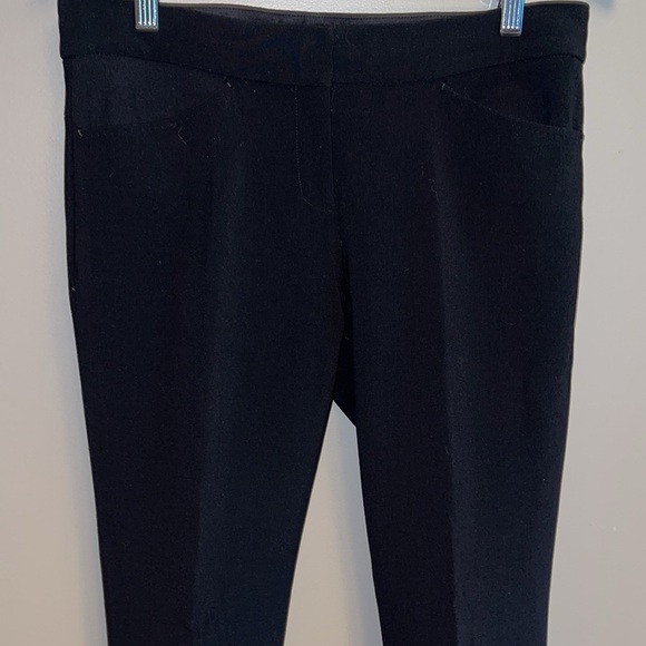 ELIE TAHARI | Black Straight Leg High Waisted Stretch Wool Trousers - sz 6 - Picture 5 of 11